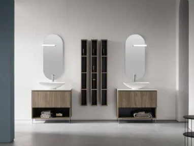 Mobile Bagno da appoggio in nobilitato effetto legno B-GO BG024 di Compab