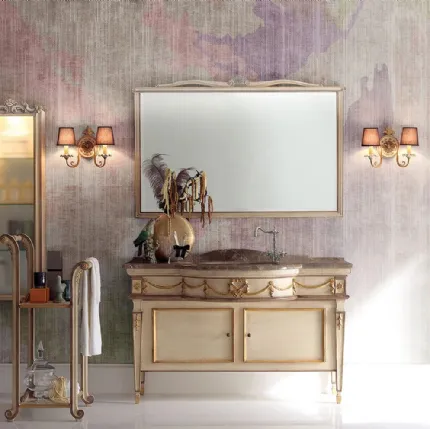 Mobile da Bagno 3016 oro antico, beige e marrone di Silvano Grifoni