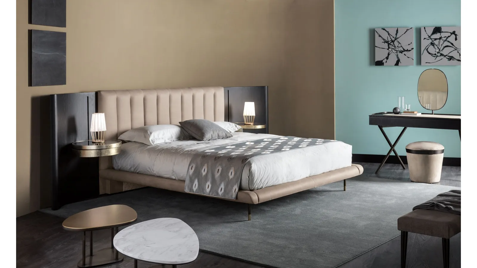 Letto con testiera Mirage di Cantori