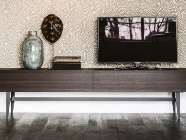 Mobile Porta Tv Horizon in rovere bruciato di Cattelan Italia