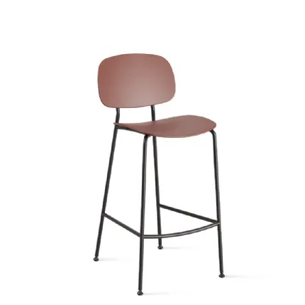 SgabelloTondina Pop Kitchen Stool in polipropilene con telaio in acciaio di Infiniti