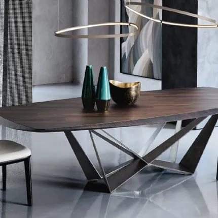 Tavolo in legno Skorpio Wood di Cattelan Italia