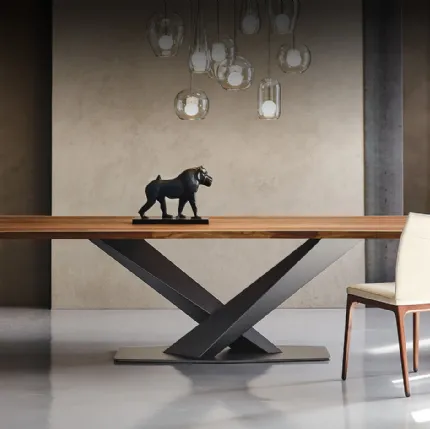 Tavolo con piano in legno Stratos Wood di Cattelan Italia