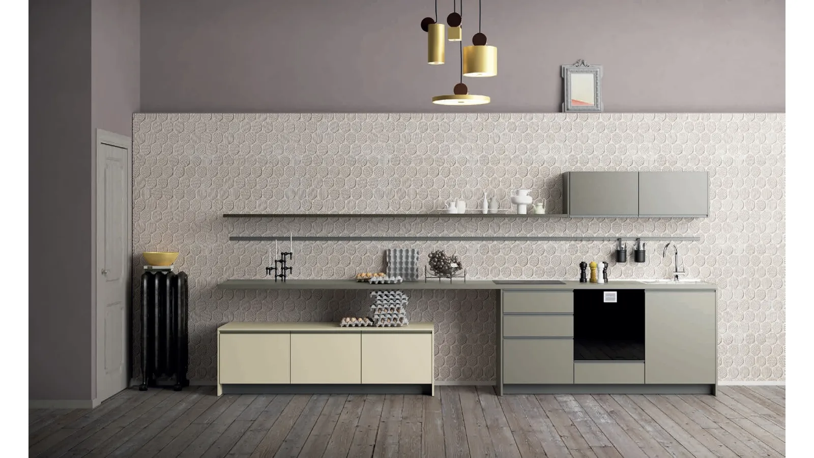 Cucina Moderna For Me Kitchen One B di De Rosso