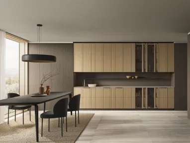 Cucina Moderna lineare Maggiorana 02 di Valdesign