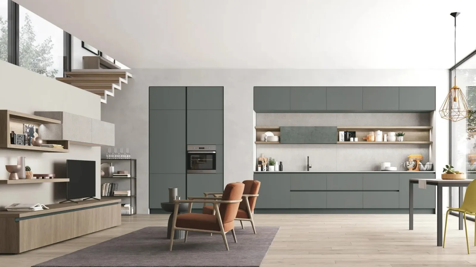 Cucina Moderna lineare Young di Stosa